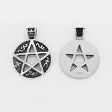Stainless Steel Gun Star Pendant DIY Jewelry Making