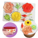 1PCS Flowers Template Decorative Ornaments DIY Resin Mold Big Yards