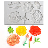 1PCS Flowers Template Decorative Ornaments DIY Resin Mold Big Yards