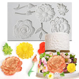 1PCS Flowers Template Decorative Ornaments DIY Resin Mold Big Yards