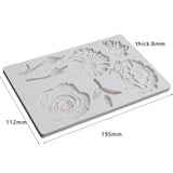 1PCS Flowers Template Decorative Ornaments DIY Resin Mold Big Yards