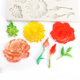 1PCS Flowers Template Decorative Ornaments DIY Resin Mold Big Yards