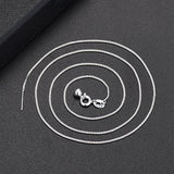 100% 925 Sterling Silver Rose Jewelry Findings Universal Box Chain