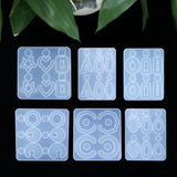 Geometric Transparent Silicone Mold for DIY Earrings