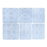 Geometric Transparent Silicone Mold for DIY Earrings