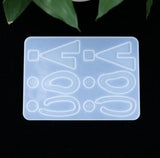 Geometric Transparent Silicone Mold for DIY Earrings