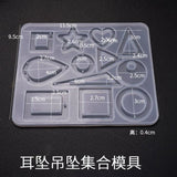 Geometric Silicone Mold for Earrings Pendant DIY Jewelry Mold