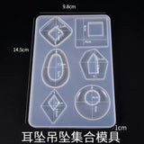 Geometric Silicone Mold for Earrings Pendant DIY Jewelry Mold