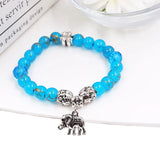 Printing Glass Bracelet Animal Alloy Pendant Beading Harajuku Style Bracelet