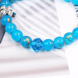 Printing Glass Bracelet Animal Alloy Pendant Beading Harajuku Style Bracelet