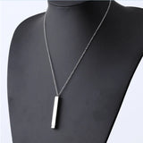 Hidden Pendant Mirror Stainless Steel Necklace For Jewelry