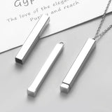 Hidden Pendant Mirror Stainless Steel Necklace For Jewelry
