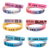 Customizable Luminous Bracelet Silicone Wristband Personalized Bangles