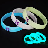 Customizable Luminous Bracelet Silicone Wristband Personalized Bangles