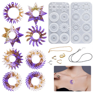 Punk Style Silicone Mold for Earrings Necklace Resin DIY