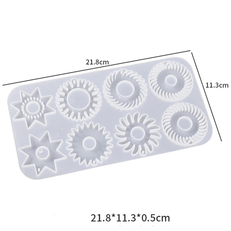 Punk Style Silicone Mold for Earrings Necklace Resin DIY