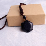 30mm Merkaba Power Necklace Natural Stone Reiki Healing Point Pendants