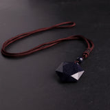 30mm Merkaba Power Necklace Natural Stone Reiki Healing Point Pendants