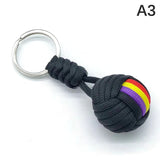 Military Parachute Rope Keychain Monkey Fist Key Chain