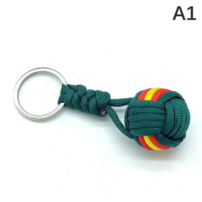 Military Parachute Rope Keychain Monkey Fist Key Chain