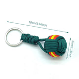 Military Parachute Rope Keychain Monkey Fist Key Chain
