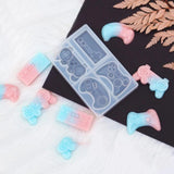 Mirror Game Machine Mold Handle DIY Drop Glue Key Ring Silicone Mold