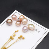 Natural Baroque Pearl Purple Beads DIY Jewelry Making 12-16mm