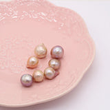 Natural Baroque Pearl Purple Beads DIY Jewelry Making 12-16mm