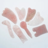 Natural Quartz Facial Gua Sha Stone, Body Massage Tool