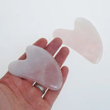 Natural Quartz Facial Gua Sha Stone, Body Massage Tool