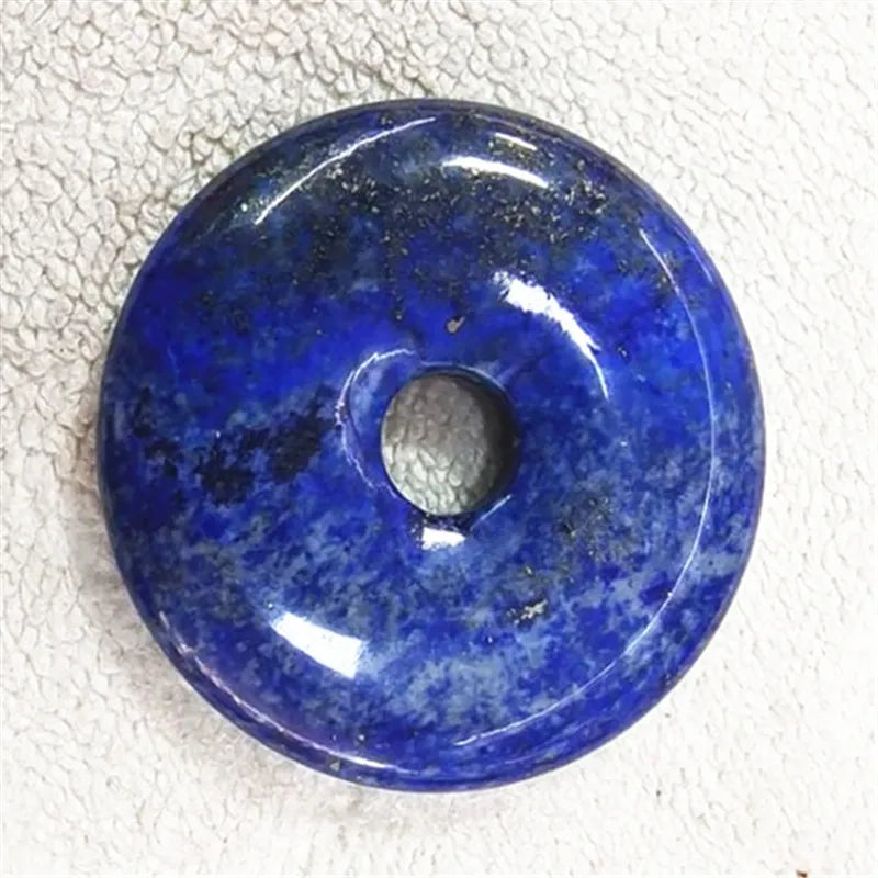 Lapis Lazuli Stone Pendants Donuts Shape 25MM-50MM for Necklace Making