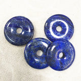 Lapis Lazuli Stone Pendants Donuts Shape 25MM-50MM for Necklace Making