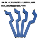 45 Steel Jewelry Tool Curved Stamp Punches Ring Marking Tools