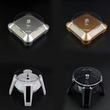 Solar Rotary Display Stand Turntable Jewelry Plate Deisgner Showcase