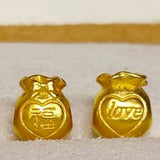 1PCS Solid Pure 24Kt 3D Yellow Pendant