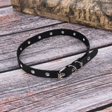 PU Leather Spike Rivet Collar Choker Punk Rock Gothic Necklace