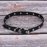 PU Leather Spike Rivet Collar Choker Punk Rock Gothic Necklace