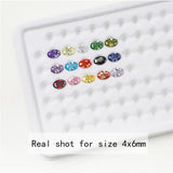 15PCS 4-10mm Oval Shape CZ Stone Synthetic Loose Cubic Zirconia