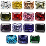 15PCS Octangle Shape CZ Stone Mix Size 4-12mm Loose Cubic Zirconia