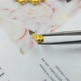 Real 24K Yellow Pendant Women 3D Luck Wealth Bag Bead 0.1-0.2g Small