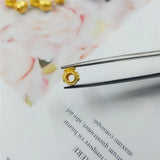 Real 24K Yellow Pendant Women 3D Luck Wealth Bag Bead 0.1-0.2g Small