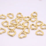 Real 999 24k Yellow Pendant 3D Hollow Loving Heart Small Charm