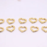 Real 999 24k Yellow Pendant Loving Heart Small Charm