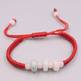 Jade Weave Bracelet Lucky Abacus Beads Red Rope Luck Bracelet