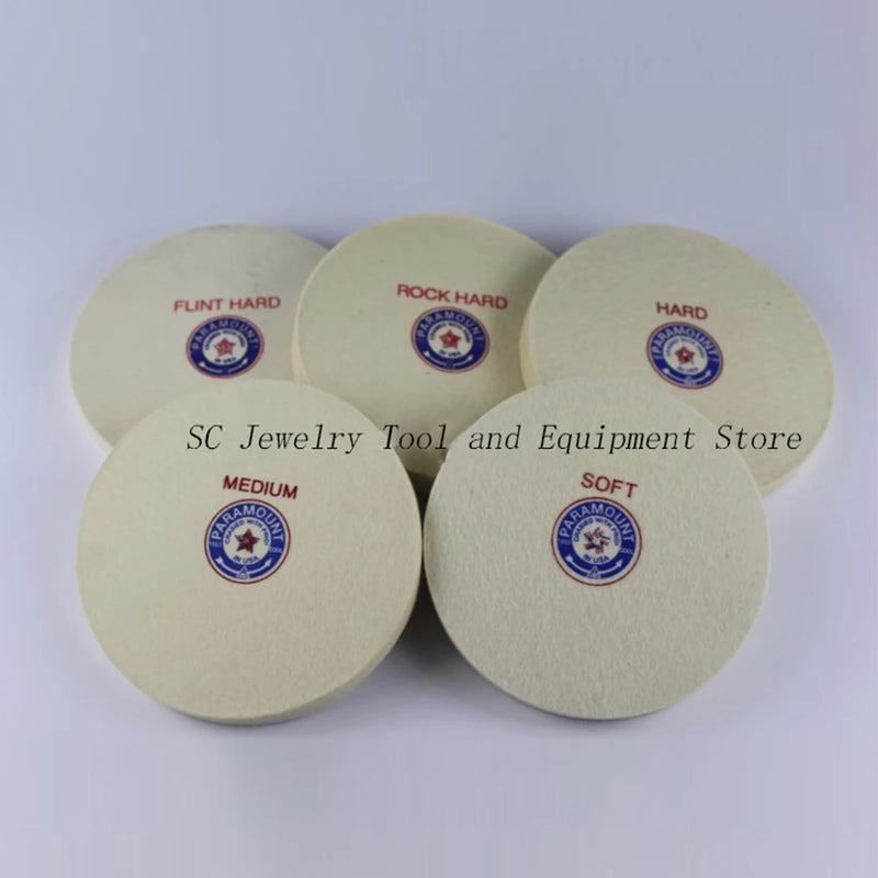 1PCS Round Felt wheel Density Jewelry Wool Wheels 4 Inch/6 Inch