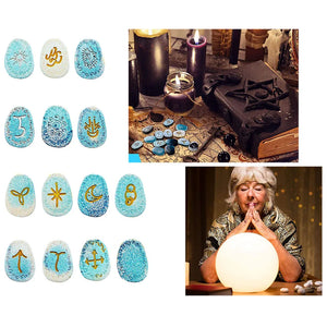1PCS Rune Divination Crystal Epoxy Mold DIY Crafts