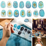 1PCS Rune Divination Crystal Epoxy Mold DIY Crafts
