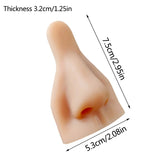 Soft Silicone 3D Nose Ear Model for Piercing Ring Jewelry Display