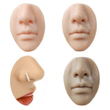 Soft Silicone 3D Nose Ear Model for Piercing Ring Jewelry Display