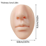 Soft Silicone 3D Nose Ear Model for Piercing Ring Jewelry Display